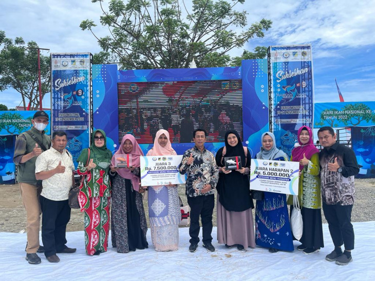 HARKANNAS 2022 : Lomba Masak Serba Ikan Tingkat Nasional, Kampar Raih Juara III dan Harapan II