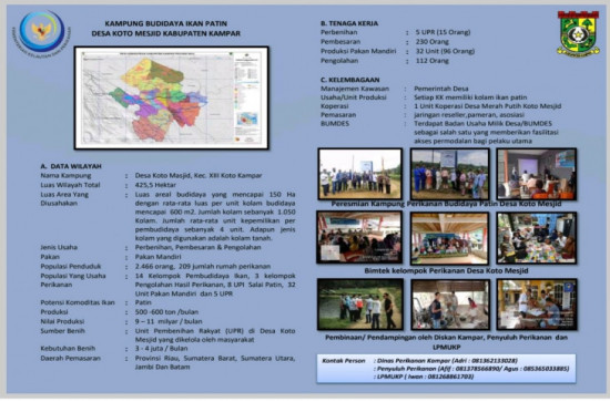 Kabupaten Kampar Usulkan Desa Koto Mesjid Masuk Program 100 Kampung Nelayan Merah Putih KKP