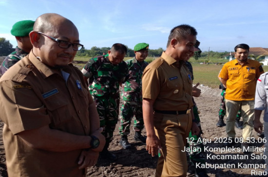 Bupati Kampar Jalin Sinergi dengan Batalyon 132/BS untuk Perkuat Sektor Perikanan 